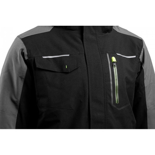 AMOS yтепленная куртка с капюшоном черная