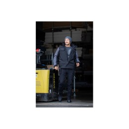 AMOS yтепленная куртка с капюшоном черная