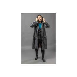 AUSSER Плащ-дождевик ПВХ графитовый