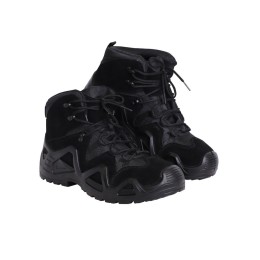 Ботинки СИРИУС-ДОЗОР замша (черные), ПУ-Нитрил