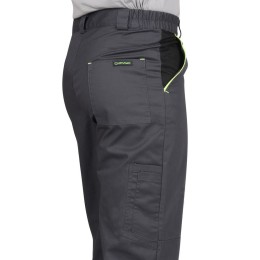 Брюки "ХОВАРД" :  темно-серые с черной и лимонной отд.