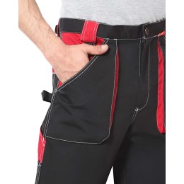 Брюки СИРИУС-АГАТ черный с красным