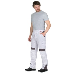 Брюки СИРИУС-ЦИТРИН белый со средне-серым