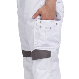 Брюки СИРИУС-ЦИТРИН белый со средне-серым