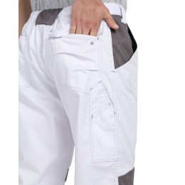 Брюки СИРИУС-ЦИТРИН белый со средне-серым