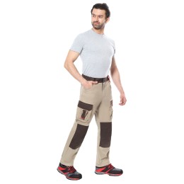 Брюки СИРИУС-ДЖЕТ БРАУН песочный с т.кор. тк. мех. стрейч с ВО