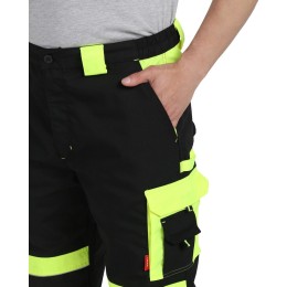 Брюки СИРИУС-ОНИКС черный с лимонным