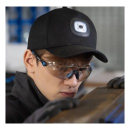 DAHN Бейсболка со светодиодным фонарем черная