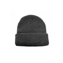 EGON зимняя двойная шапка темно-серая меланжевая
