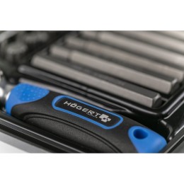 HOEGERT Набор бит с трещоткой, 37шт.