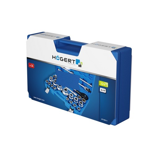 HOEGERT Набор инструментов 26 предметов, 3/4