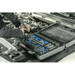 HOEGERT Набор инструментов 60 шт., 1/4″, 1/2