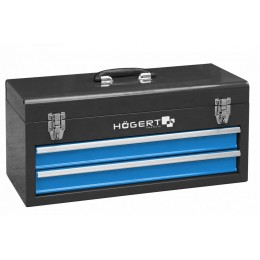 HOEGERT Ящик металлический инструментальный, 2 выдвежные секции
