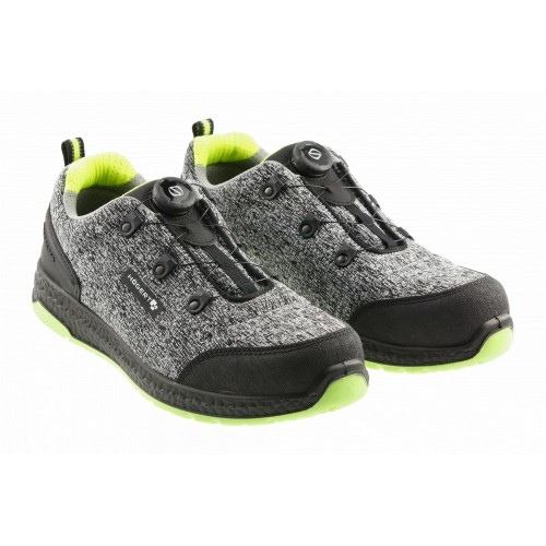 KEMINITZ Полуботинки рабочие LACE SYSTEM S1PS SR FO серый меланж/зеленый