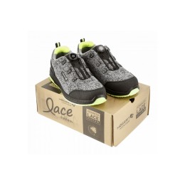 KEMINITZ Полуботинки рабочие LACE SYSTEM S1PS SR FO серый меланж/зеленый