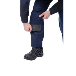 Комбинезон сварщика 1 класса Brodeks FS 58-01, т.синий/черный