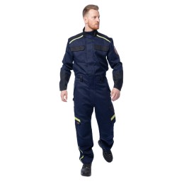 Комбинезон сварщика 1 класса Brodeks FS 58-01, т.синий/черный