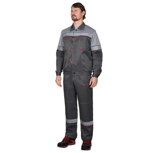 Костюм "ЛЕГИОНЕР" летн, куртка, кор., п/к. т.серый со светло-серым 