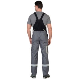 Костюм "СИРИУС-БОСТОН" : куртка кор., п/комб. ср.серый с молочным и черным