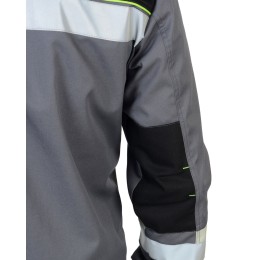 Костюм "СИРИУС-БОСТОН" : куртка кор., п/комб. ср.серый с молочным и черным