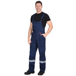 Костюм "СИРИУС-МАСТЕР" летний: куртка, п/к, т-синий с васильк.отд.