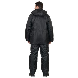 Костюм СИРИУС-БЕЗОПАСНОСТЬ куртка, п/к черный