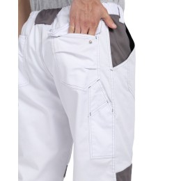 Костюм СИРИУС-ЦИТРИН куртка, брюки белый со средне-серым