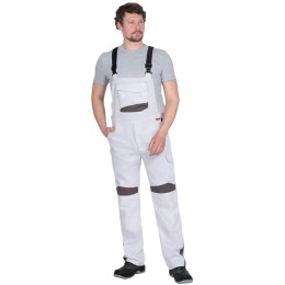 Костюм СИРИУС-ЦИТРИН куртка, п/к белый со средне-серым