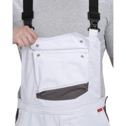 Костюм СИРИУС-ЦИТРИН куртка, п/к белый со средне-серым