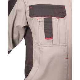 Костюм СИРИУС-ДЖЕТ БРАУН куртка, п/к, песочный с т.коричневым 