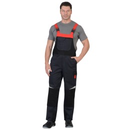 Костюм «СИРИУС-ФАВОРИТ-МЕГА» куртка, п/к сер. с красн. и чёрн.