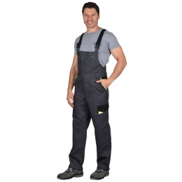 Костюм СИРИУС-ХОВАРД-МАСТЕР летний: куртка, п/б, темно-серый с черной и лимонной отд.