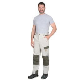 Костюм СИРИУС-КАСПИЙ куртка, брюки, молочный с оливой, песочным и СОП