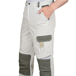 Костюм СИРИУС-КАСПИЙ куртка, брюки, молочный с оливой, песочным и СОП