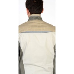 Костюм СИРИУС-КАСПИЙ куртка, п/к, молочный с оливой, песочным и СОП