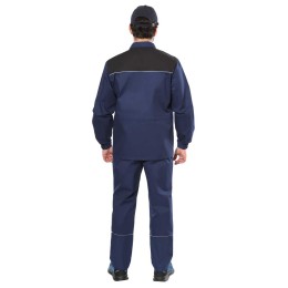 Костюм СИРИУС-МАСТЕР куртка длинная, брюки, синий с черным