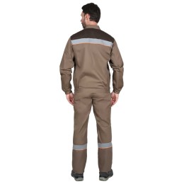 Костюм СИРИУС-МАСТЕР летний: куртка, п/к., кофейный с тёмно-коричневой отд.
