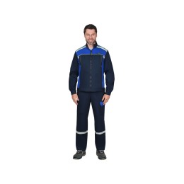 Костюм СИРИУС-ПРАКТИК-ЛЮКС-РОСС куртка, п/к т.синий с васильк