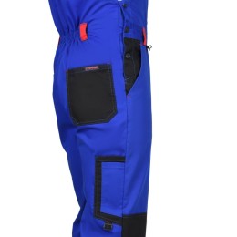 Костюм СИРИУС-СТАН куртка, п/к васильковый с красной и черной отделкой