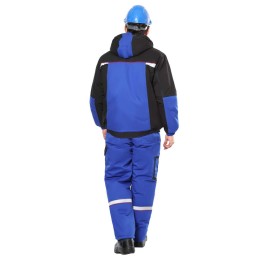 Костюм СИРИУС-СТАН зимний: куртка, п/к васильковый с черным и красным