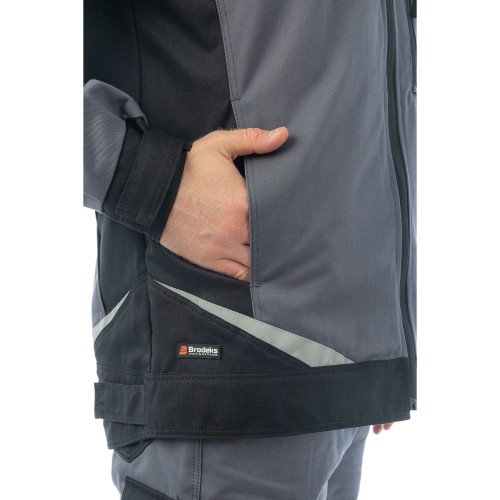 Куртка Brodeks KS202-C, графит серый/черный