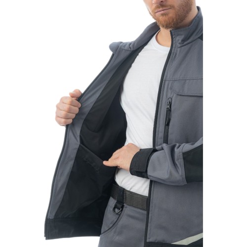 Куртка Brodeks KS202-C, графит серый/черный