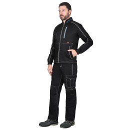 Куртка "СИРИУС-АЛЕКС" летн.муж.черн.с голуб.отд.