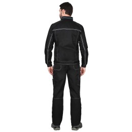 Куртка "СИРИУС-АЛЕКС" летн.муж.черн.с голуб.отд.