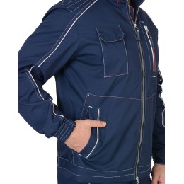 Куртка "СИРИУС-АЛЕКС" летняя мужская т-синяя