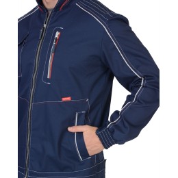 Куртка "СИРИУС-АЛЕКС" летняя мужская т-синяя