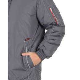 Куртка "СИРИУС Алекс" зимняя мужская цвет т.серый 