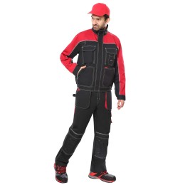 Куртка СИРИУС-АГАТ черный с красным 