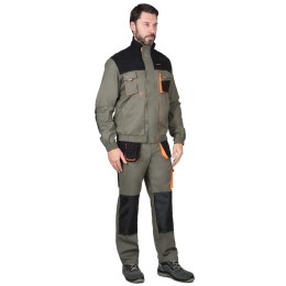 Куртка СИРИУС-МАНХЕТТЕН оливковый с оранжевым и чер.