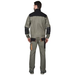 Куртка СИРИУС-МАНХЕТТЕН оливковый с оранжевым и чер.